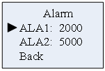 Combustible gas alarm value