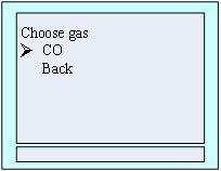 Figure 19 select alarm setting gas