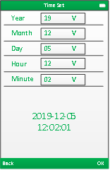 Figure 22 Time setting