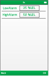 Figure 24 Select alarm type
