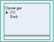 Figure 27 selection of gas type for zero correction
