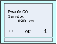 Figure 28 setting the concentration value of standard gas